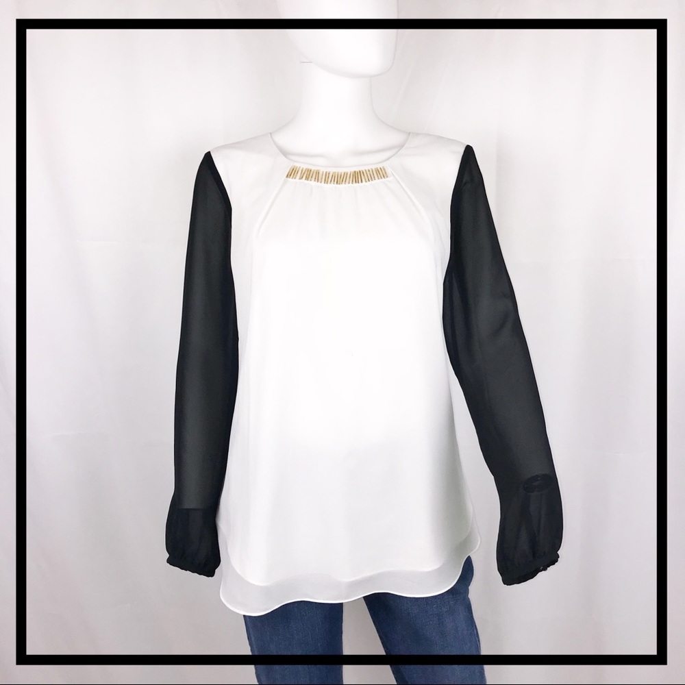 DKNYC Brand Long Sleeved Blouse Size Small